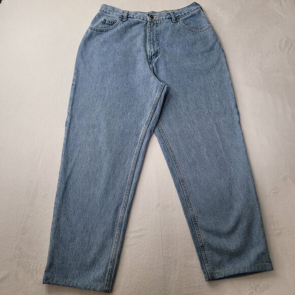 Lands' End Denim - Lands End Women's Regular Fit Light Wash Denim Jeans Size 14x29 Reg